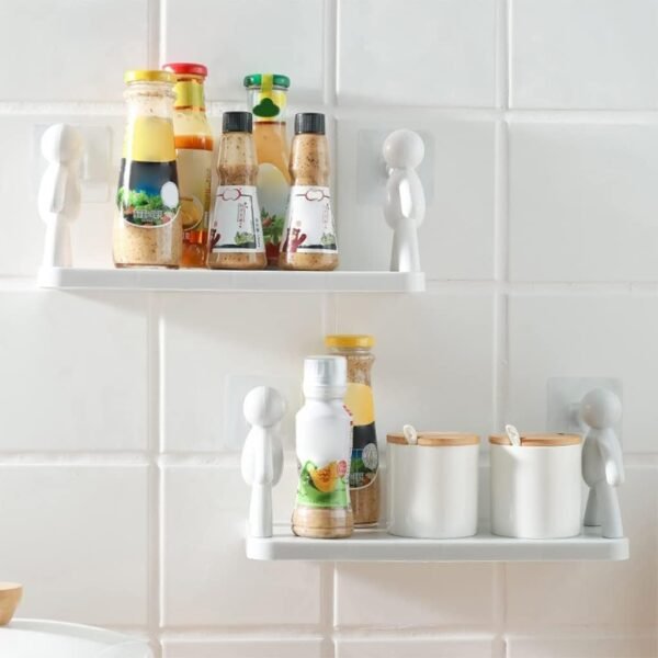 Wall Hanging Human Hook Rack Shelf Simple Wall Mounted (Pack of 1) - Image 3