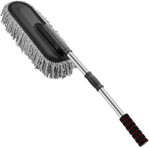 Super Soft Microfiber Car Duster Exterior with Extendable Handle