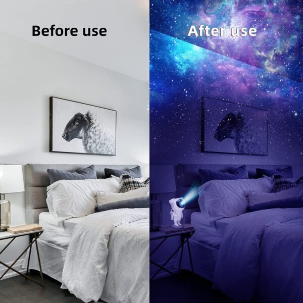 Astronaut Starry Projector 360° Adjustable Galaxy Space Projector Light with Remote Control - Image 3