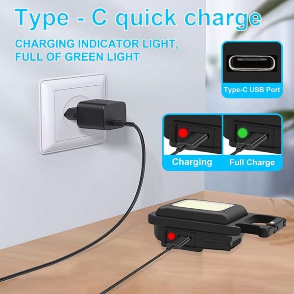 LED Battery Operated Keychain Flashlight with Folding Bracket Bottle Opener (1 Pc) - Image 7