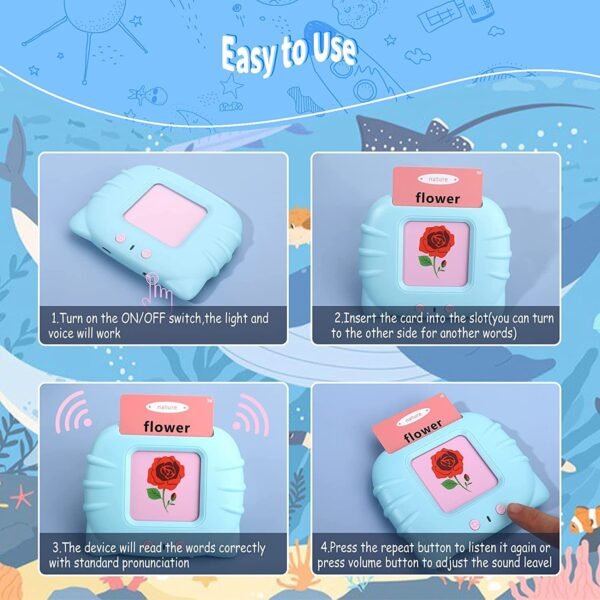 Talking Flash Cards Learning Toys for 2 to 6 Years (120 Cards, 240 Words) - Image 5