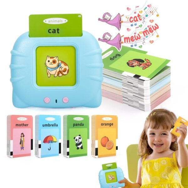 Talking Flash Cards Learning Toys for 2 to 6 Years (120 Cards, 240 Words)