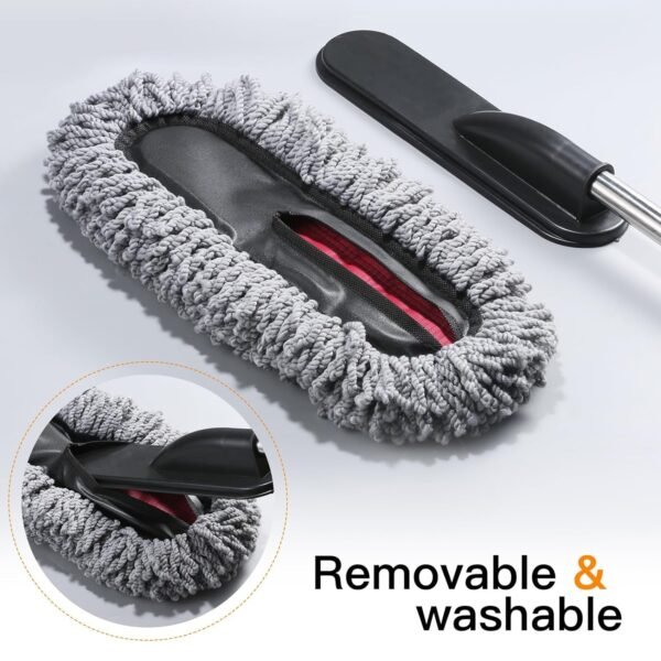 Super Soft Microfiber Car Duster Exterior with Extendable Handle - Image 9
