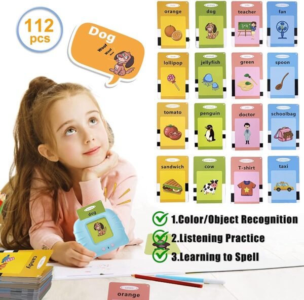Talking Flash Cards Learning Toys for 2 to 6 Years (120 Cards, 240 Words) - Image 7