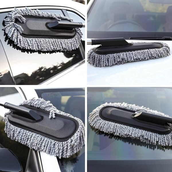 Super Soft Microfiber Car Duster Exterior with Extendable Handle - Image 6