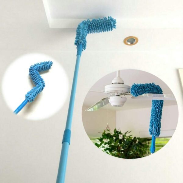 Microfiber Fan Cleaning Brush – Long Rod (Multicolor)