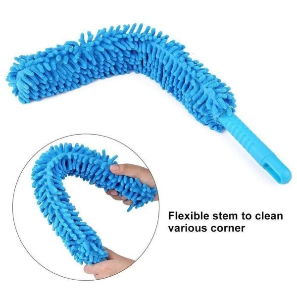 Microfiber Fan Cleaning Brush – Long Rod (Multicolor) - Image 4