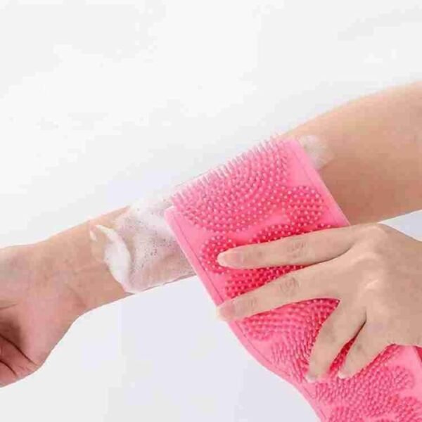 Silicone Body Back Scrubber - Double-Sided Exfoliating Shower Brush - Image 7