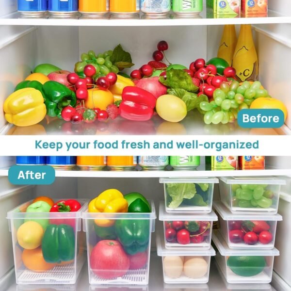 Fridge Storage Containers – Set of 6, 1500ml - Image 7