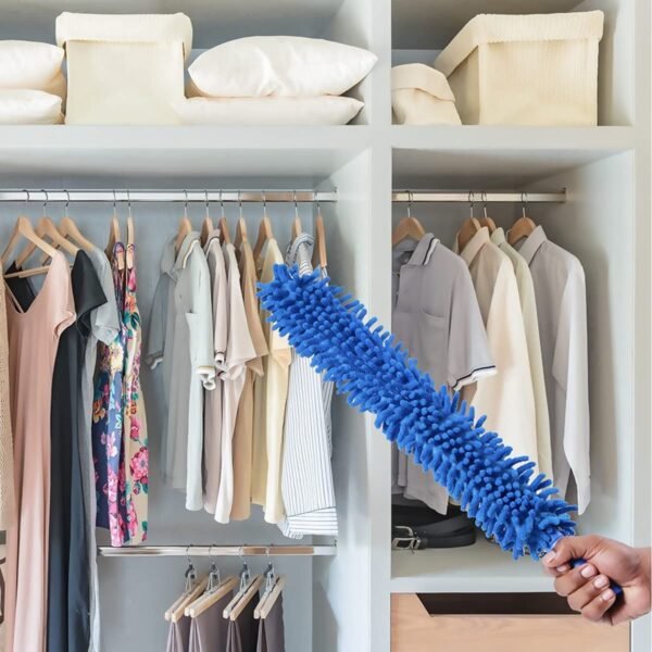 Microfiber Fan Cleaning Brush – Long Rod (Multicolor) - Image 3
