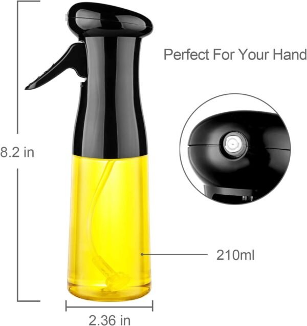 Oil Spray Glass Bottle 210Ml For Air Fryer Salad Making - Image 3