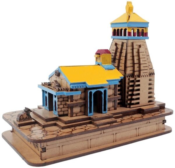 Decorative Wooden Shri Kedarnath Temple | Handcrafted Miniature Mandir | 9 x 5.5 x 10 cm - Image 2
