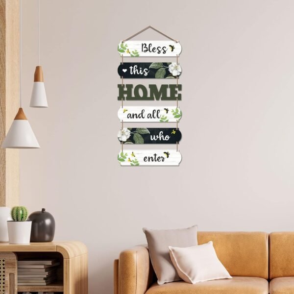 Home Decorative Wall Art MDF Wooden Wall Hanging (1PC) - Image 4
