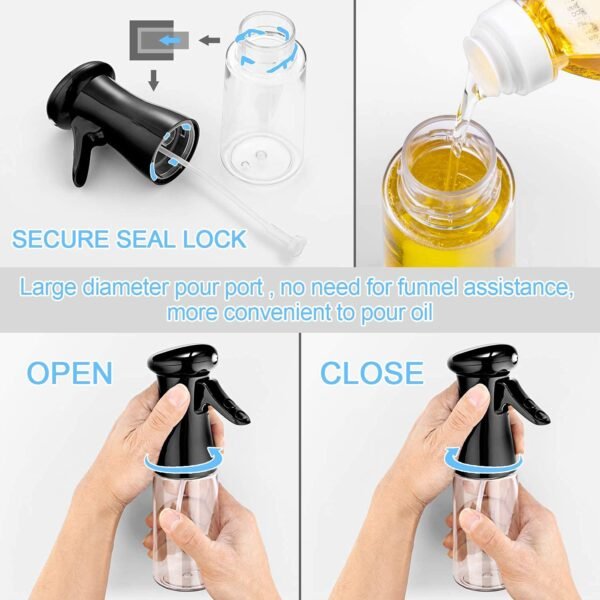 Oil Spray Glass Bottle 210Ml For Air Fryer Salad Making - Image 4