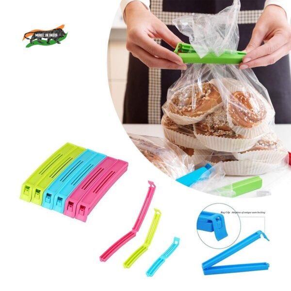 18Pc Plastic Food Snack Bag Pouch Clip Sealer for Keeping Food Fresh - Image 3