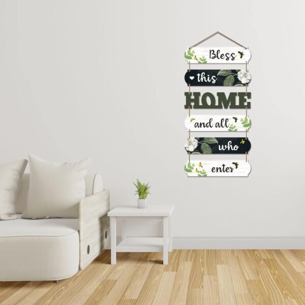 Home Decorative Wall Art MDF Wooden Wall Hanging (1PC) - Image 3